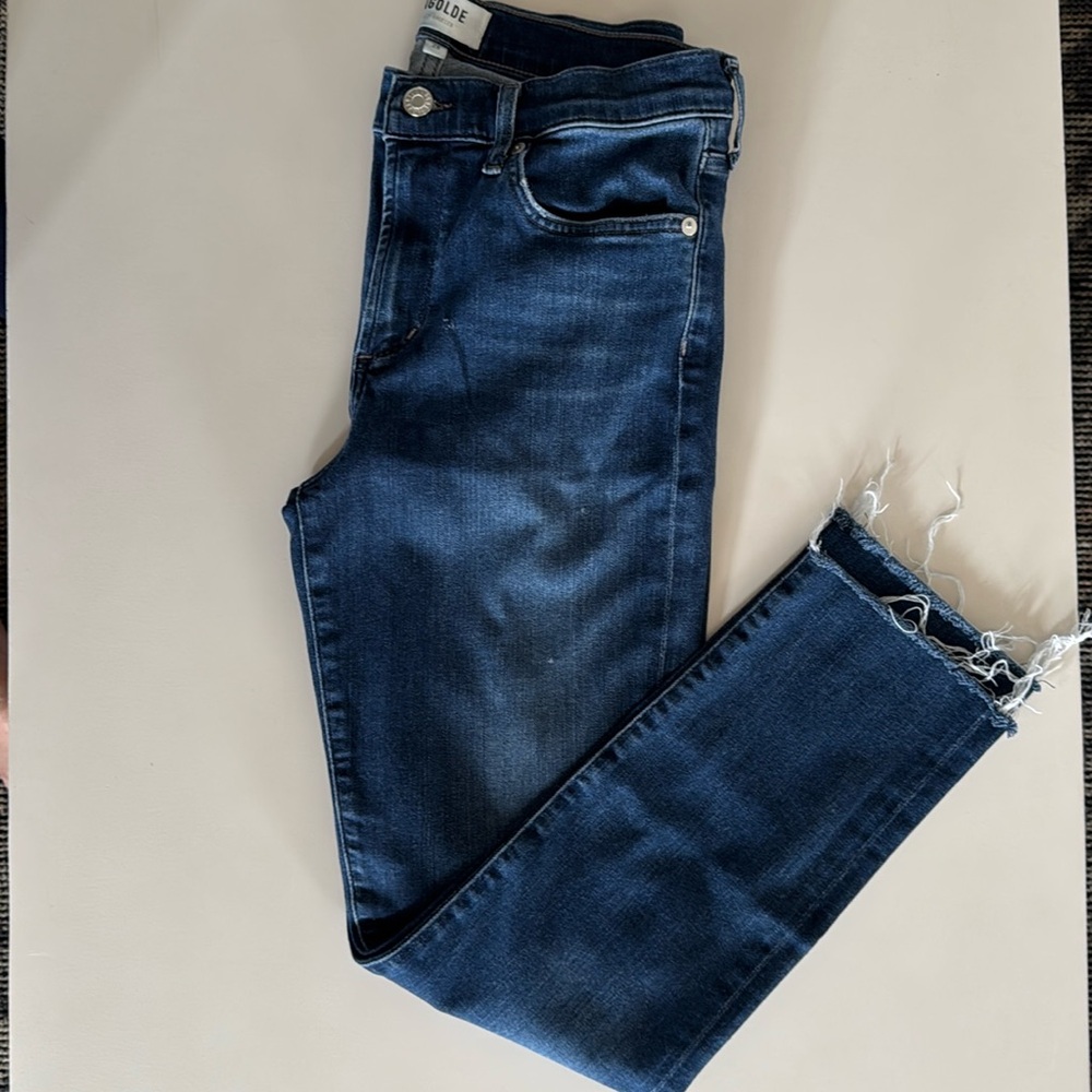 Agolde slim leg cropped jeans